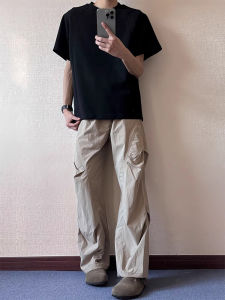 Quần Ống Đứng Thường Ngày Mùa Hè Nhanh Khô Bằng Lụa Băng Quần Áo Bảo Hộ Lao Động Phong Cách Mỹ Quần Thể Thao Ngoài Trời