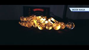 Lampu Hias String Lights Raindrop Solar 30LED 6.5M Warm White TaffLED- SP030/ Lampu hias LED taman teras rumah ruang tamu kamar tidur / lampu hias pohon natal tumblr / lampu hias outdoor indoor cafe acara pesta ulang tahun pernikahan pelaminan
