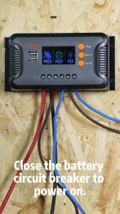 PowMr 30A PWM solar charging controller and discharging controller 12-48V automatic 100Vdc support lead-acid Lifepo4 battery Pstar-30A