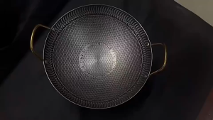 Korean Honeycomb Wok Non-Stick Stainless Steel Non-Stick Wok Honeycomb Pan Non-Stick