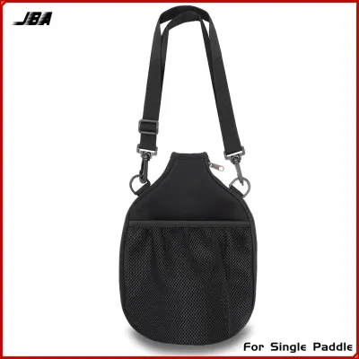 JBA Pickleball Paddle Bag Portable Adjustable Strap Oxford Fabric Waterproof Lightweight With Mesh Bag