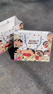 กระเป๋าของขวัญคุณภาพสูงระดับความจุสูงลายการ์ตูนน่ารักถุงกระดาษ