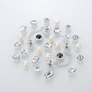 Fashionable Hole Shoe Decorations Pearl Rhinestone DIY Shoe Buckle Accessories Premium Feeling Shoe Flowers Plastic ABS
