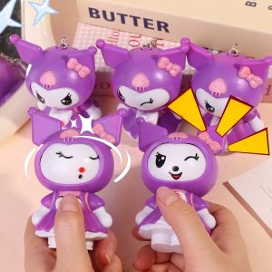 Mới Sanrio Kuromi Búp bê thay đổi khuôn mặt Keychain Phim Hoạt Hình Phim Hoạt Hình Người Lớn Trẻ Em đồ chơi xả stress móc khóa túi Quà Tặng Sáng Tạo Đồ Chơi Cho Firends