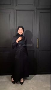Terbaru Dress Diva Gamis Polos Satin Velvet Premium 2024