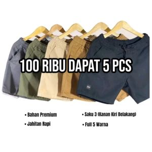 DISKON SPECIAL !!! 100 RIBU DAPAT 5 PCS BOARDSHORT PENDEK PRIA DEWASA / CELANA PENDEK BOARSHORT PANTS CASUAL / CELANA PENDEK PRIA BOARSHORT PANTS SANTAI BISA COD GRATIS ONGKIR