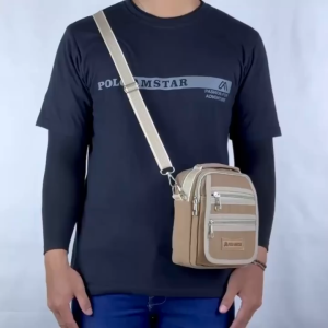 POLO AMSTAR Tas Selempang Pria Kanvas Slingbag