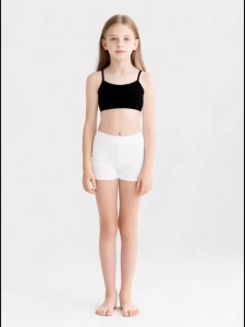 Kids High Quality Cotton Sports Bra wtih removeable foam Pads for Kids Girls 8-16 Years Old