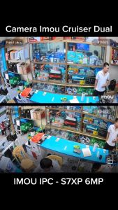 (Bảo hành 24 tháng) Camera Imou Cruiser Dual S7XP (6MP) Ngoài Trời 2 Mắt Đàm Thoại 2 Chiều Kháng Thời Tiết Xoay 360