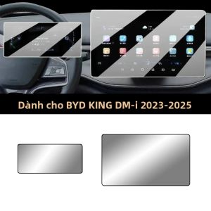 Miếng Dán Cường Lực HD Bảo Vệ Màn Hình Điều Khiển Và Hiển Thị Trên Xe BYD King DM-i 2023-2025