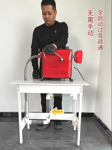 Máy thông tắc cống lò xo Loại 150máy thông cống 3500W - lò xo tự động mở rộngống 20-100MM