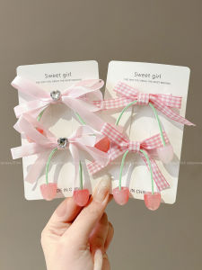 PINK EMPRESS | Elegant Side Forehead Hairpin Pink Bow