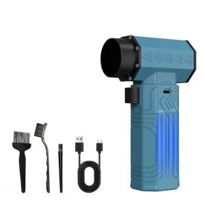 880000RPM Powerful Mini Turbo Fan Air Blower 10000MAH 600g Thrust 70m/s Wind Brushless Duster leaf Removal Dryer keyboard