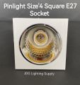PINLIGHT/DOWNLIGHT E27 SQUARE RECESS TYPE. 