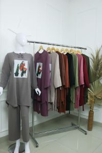 Baju Wanita Terbaru KAKTUS SET BO Bahan CRINKLE AIRFLOW APK SABLON SZIE M L XL XXL PB 90 CM PC 96 CM