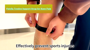 Sports Patella Kneepad Silicone Patella Tendon Support Strap Patellar Ring Knee Stabilizer with Silicone Patellar Knee Brace Pad Protector Running
