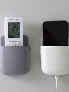Remote Control Wall-Mounted Storage Box/Wall-Mounted Storage Box/Punch-Free Mobile Phone Storage Rack/TV Air Conditioner Remote - LITTLETHINGY