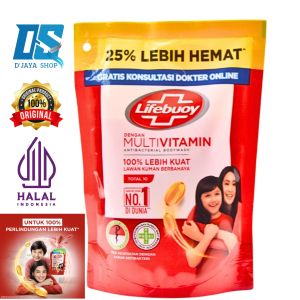 Lifebuoy Body Wash Total 10 Multivitamin|Sabun Mandi Cair Refill 240ml