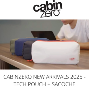 CABINZERO Classic Sacoche 2.5L – Lightweight Crossbody Sling Bag for Travel Daily Use & Urban Adventures | Water-Resistant Shoulder Bag