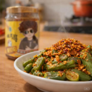 Crispy Homemade Vegetarian Dried Shrimp (Mild Spicy) and Product