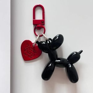 [One Hundred Interesting Items] Ins Style Heart Dog Snap Hook Couple Key Chain DIY Bag Package Pendant