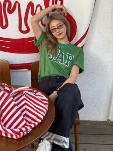 Gap | Cotton Color Block Loose T-Shirts