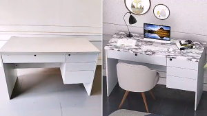 วอลเปเปอร์ลายหินอ่อน วัสดุหนาขึ้น มีกาวในตัว กันน้ำ กันน้ำมัน ทนความร้อน ติดตั้งง่าย ขนาด 120*300CM. PVC ทนทาน ตกแต่งบ้าน สติกเกอร์ติดโต๊ะ สติ๊กเกอร์ติดผนัง