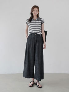 Slimming High Waist Wide Leg Jeans Thin Denim Pants Summer New Loose Casual Trousers for Women Commute Style Korean Version