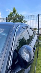 Honda Civic FE 2022 Door Visor /Air Press /Window Injection With Stainless Steel Chrome Lining Wind Deflector (4PCS/SET)