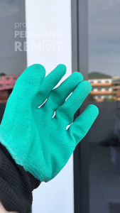 Sarung Tangan Taman Berkebun Anti Licin dengan Cakar Plastik / Gardening Glove Anti Slip