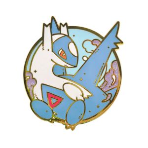 Bandai | Anime Truyền Thuyết Quái Vật Latias Latios Huy Hiệu Kim Loại Mặt Dây Chuyền Thổ Cẩm Trò Chơi Pin Cho Túi Ba Lô Quần Áo Ve Áo ACG Cosplay Quà Tặng Trang Trí
