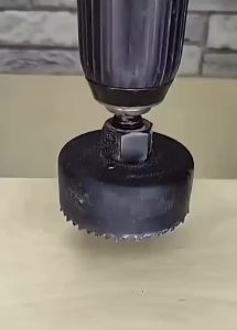 Bộ 16 Mũi Khoan Lỗ Kèm Trục Dẫn Hướng Dùng Cho Gỗ Thép Carbon Bộ Dụng Cụ Khoan Tròn Phụ Kiện Khoan Cho Gỗ Nhựa PVC Ván Thạch Cao