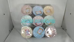 Mangkok bulat gerigi warna soft kemas plastik souvenir pernikahan ulang tahun dan khitanan ISI 50 PCS