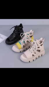 Giày Sandal Nữ Khóa Kéo Sau Nữ Đế Cao Buộc Dây Thời Trang Cá Tính Mun Shoes M426-2