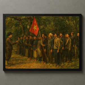 Tranh Nghệ thuật "Đội Việt Nam Tuyên Truyền Giải Phóng Quân" VIETSMART ART - Acrylic 45 x 60cm
