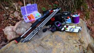 Sougayilang Fishing Combo 1.7m Medium Action Fiberglass Rod 7.2:1 High-Speed EVA Handle Baitcasting Reel With Lures Accessories