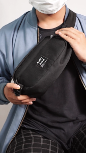 ANT Project - Waistbag XENON Full Black - Tas Pinggang