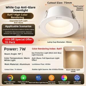 Bull | Ceiling Mounted Recessed Spotlight 75mm