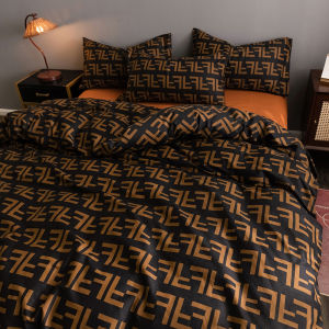 Internet Celebrity Cotton Four-Piece Set 100 Pure Cotton Fitted Sheet and Bed Sheet Quilt Cover Dormitory Spring Quilt Cover 4 Three-Piece Bedding Set