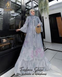 gamis dress alev cihan set outer by alzhea premium