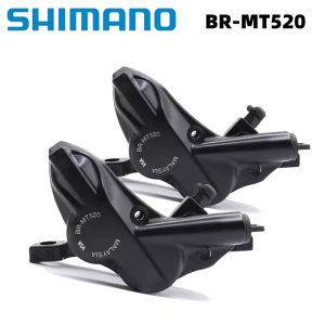 SHIMANO | SHIMANO DEORE BR-MT520+D03S 4-Piston Hydraulic Disc Brake Caliper Strong Braking Durable Brake Part For Mountain Bike MTB