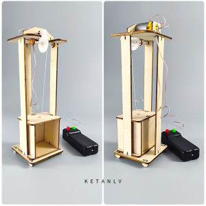 Mô Hình Thang Máy Điều Khiển Từ Xa DIY Dành Cho Học Sinh Mô Hình Khoa Học Thủ Công Thang Máy Thí Nghiệm Giáo Dục Cho Trẻ Em