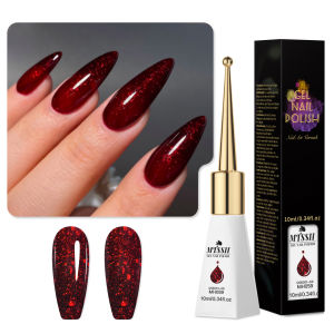 1pc 10ml Glitter Gel Nail Polish Long Lasting Lead-Free Semi Permanent Soak Off UV Gel Varnish For Summer Nail Manicure With Box