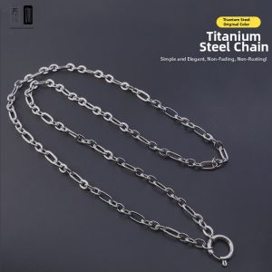 TEGA TEGA Jackson Wang Same Style Tonica Same Style Amulet Chain Titanium Steel Necklace Back Shape Quick Release Internet Hot Star with the Same Type