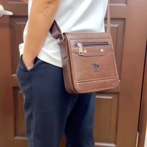 LEEFO Premium Pu Leather (S) Size Men Shoulder Bag Sling Bag Messenger Bag Retro Style