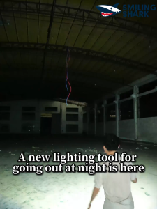 SMILING SHARK TIP157 LED Mini Flashlight COB Keychain Light 7Mode With Red Blue Strobe Type-c Rechargeable Small Torch Light Waterproof Outdoor Emergency