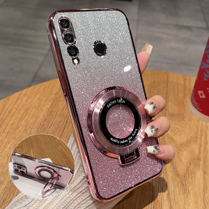 Huawei Nova4 Silicone Phone Case Full Cover Anti-Fall Creative Sparkling Powder Transparent Soft Shell for Men And Women