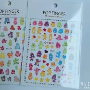 HC Promotion สติ๊กเกอร์การ์ตูนติดเล็บ ลวดลายสวยๆ จ้าพร้อมส่ง ลอกติดได้เลย