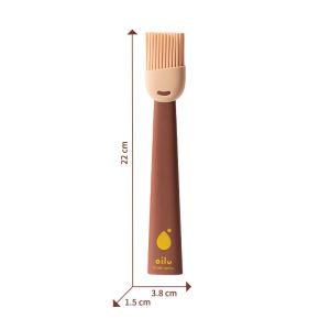 High-Temperature Resistant Brushless Oil Brush for Kitchen Pancake Cooking Home Use Non-Slip Handle BBQ Grilling Tool