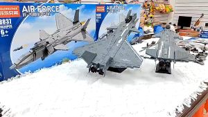 COD Mainan Block Brick Besar 3D Puzzle Pesawat Tempur Mainan Block Anak Mainan Block Anak Hadiah Ulang Tahun